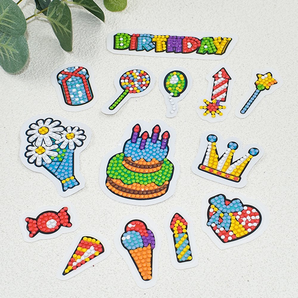 New Arrival Creative Diamond Painting Stickers Customized DIY Diamond Cartoon Sticker