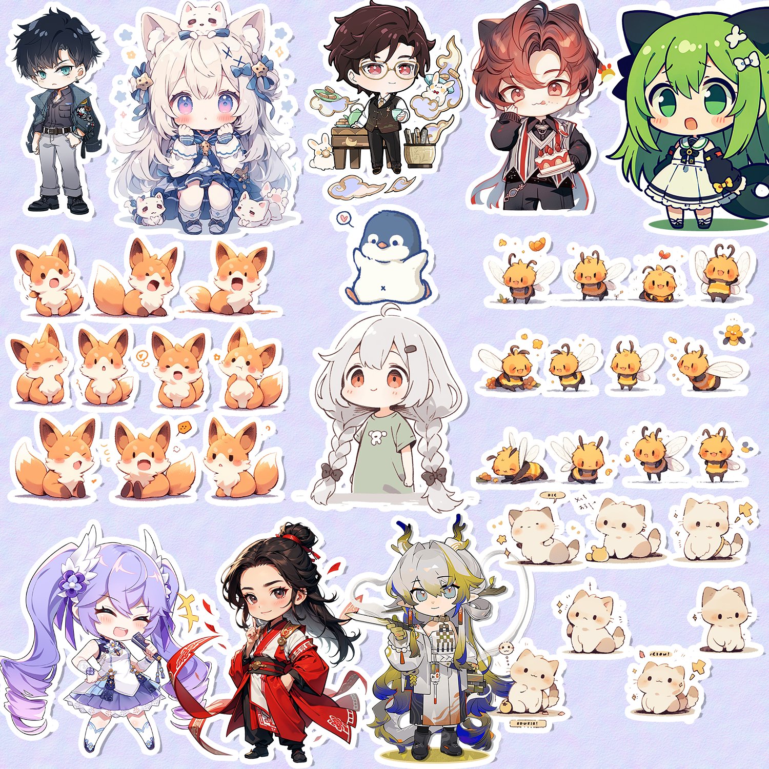 Children's picture cartoon decorative stickers waterproof outdoor vinyl sticker custom stickers