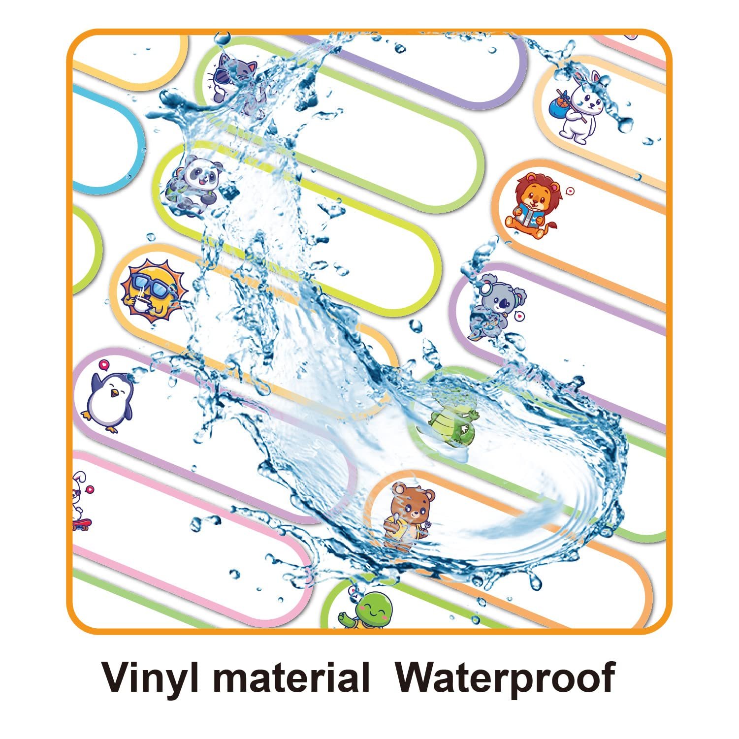 Custom Logo Baby Silicone Bottle Sticker Labels Write-on Kids Person Name Labels Stickers for School for Daycare Waterproof