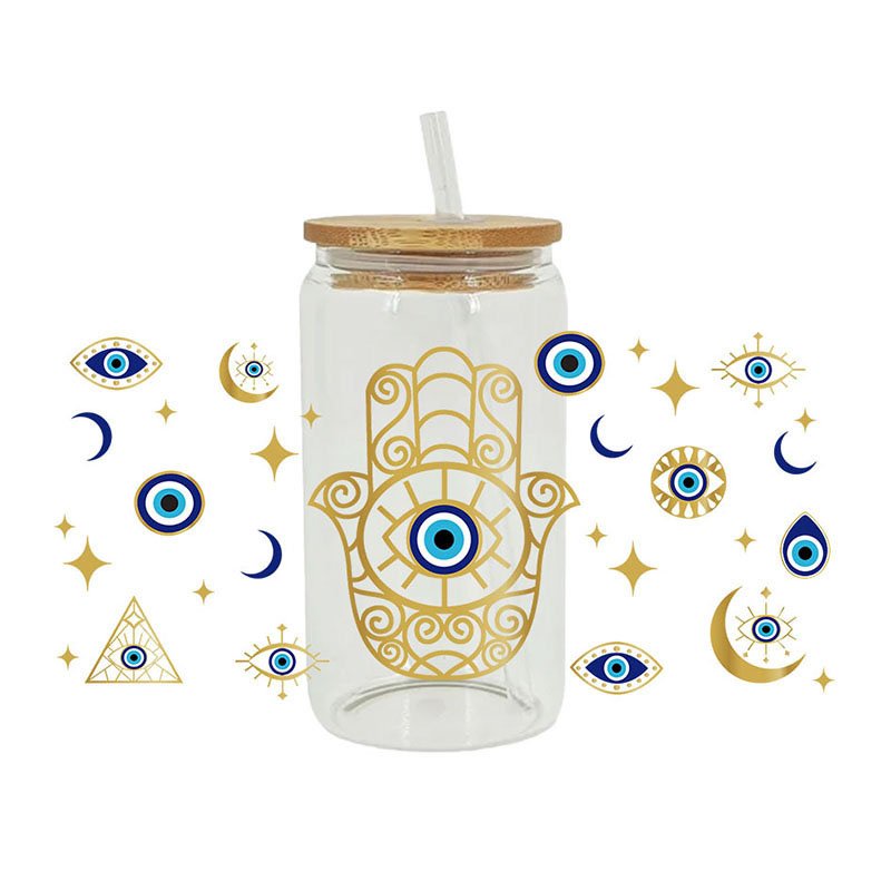 High quality cup stickers for life Transfer decorative cartoon waterproof logo design with custom cup sticker