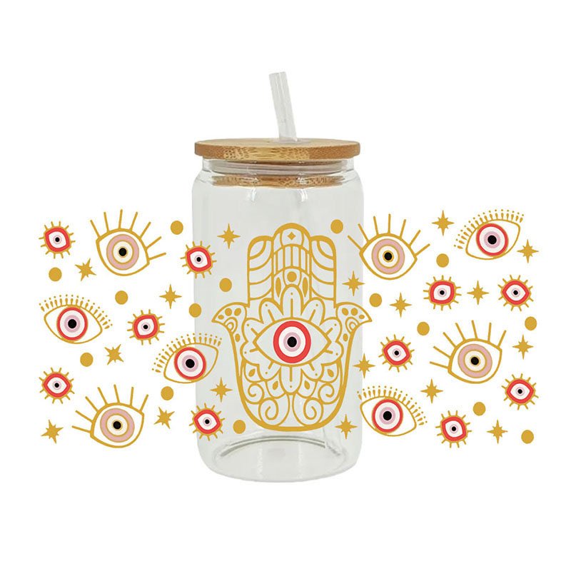 High quality cup stickers for life Transfer decorative cartoon waterproof logo design with custom cup sticker