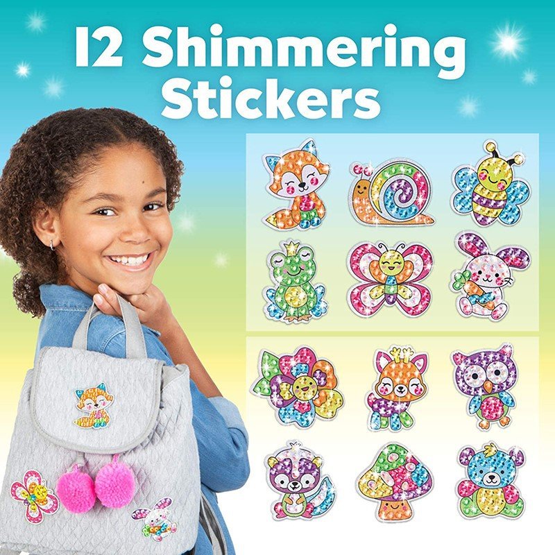 Children's gemstone stickers DIY crystal diamond cartoon stickers princess girl 3D reward stickers decorative toys