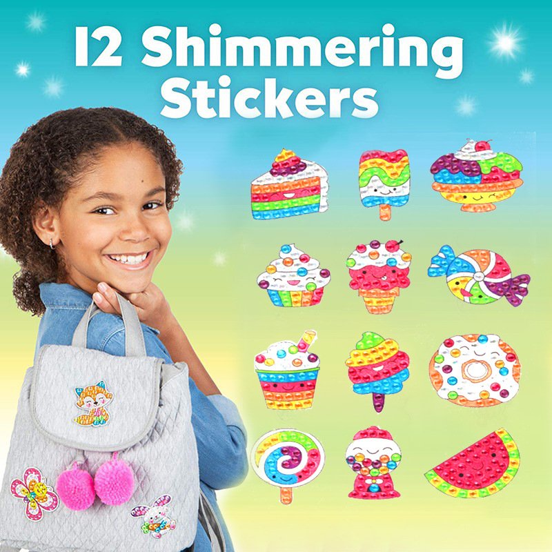 Children's gemstone stickers DIY crystal diamond cartoon stickers princess girl 3D reward stickers decorative toys