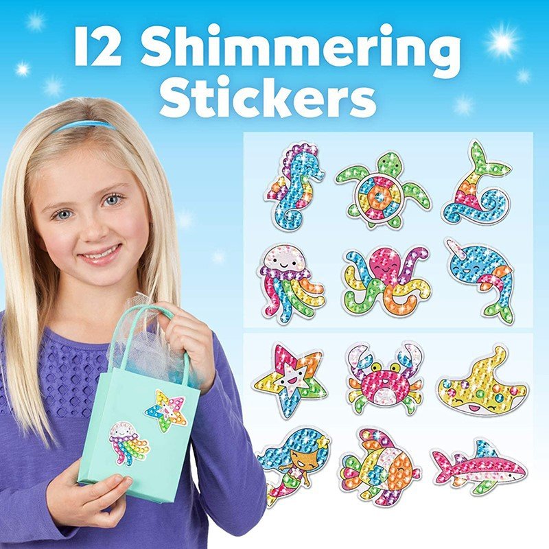 Children's gemstone stickers DIY crystal diamond cartoon stickers princess girl 3D reward stickers decorative toys