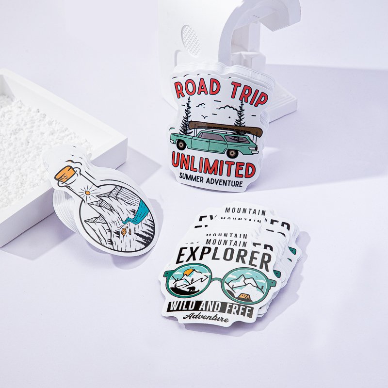 Custom Logo Label Stickers Waterproof Outdoor Decorative Personalized Die Cut Custom Logo High Quality Print Stickers