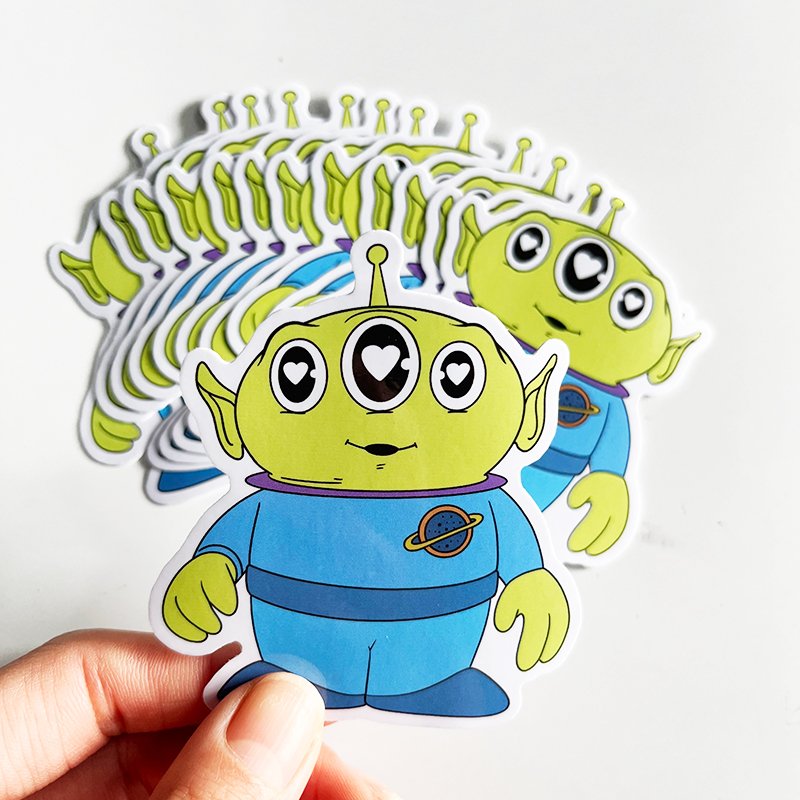Character Cartoon Stickers Wholesale Waterproof Custom Adhesive Sticker 2023 Newest Customize Children's Cute Shanghai Vinyl