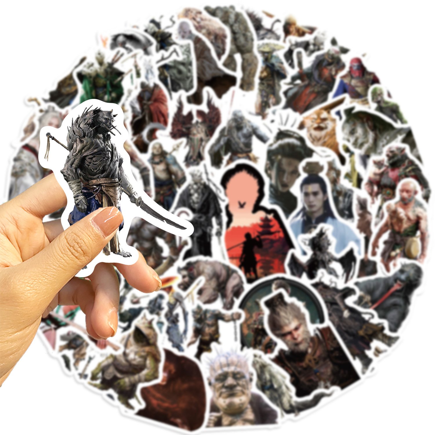 57 Pcs New Game Black Goku Graffiti Stickers Decorate Guitar Notebook Luggage DIY Waterproof Stickers Wholesale