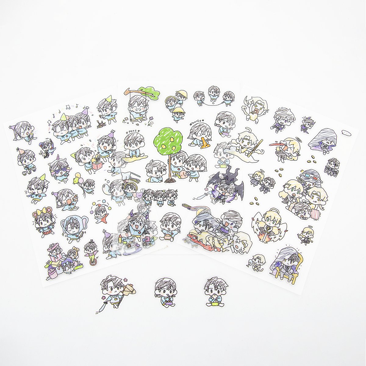 Anime Cartoon Stickers For Window Decorative Kawaii Cute Stickers Stickers Custom