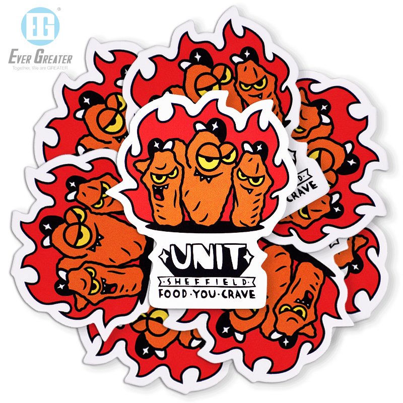 Waterproof Adhesive Printing Die Cut LOGO Custom Car Window Vinyl Stickers