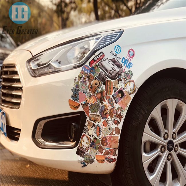 Waterproof Adhesive Printing Die Cut LOGO Custom Car Window Vinyl Stickers