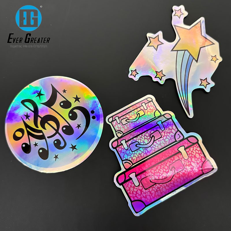 Cute Cartoon Printing Source Factory Customized Toddler Wear Resisting Hologram Stickers