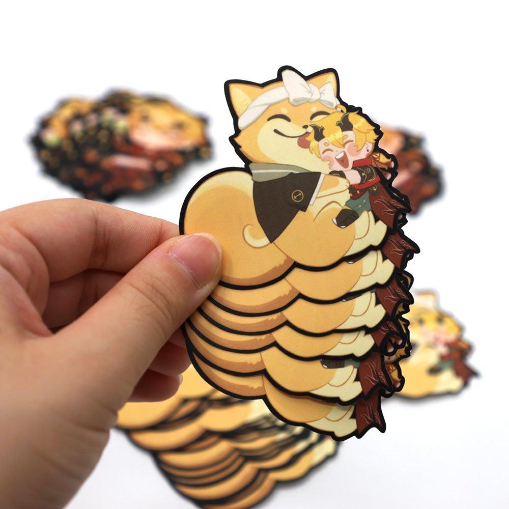 Custom Printing Die Cut Vinyl Stickers,Adhesive Waterproof Pvc Label Company Logo Design Cartoon Stickers