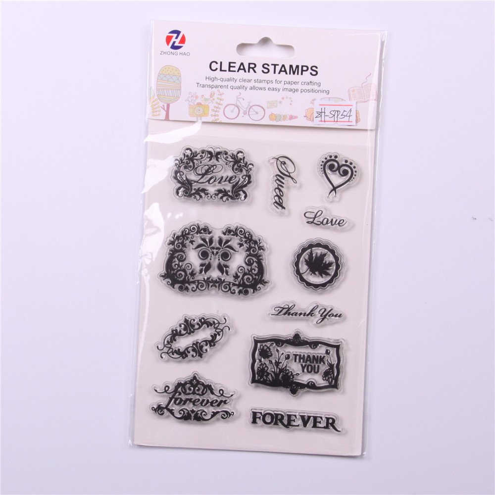 New Arts Manufacturer Wholesale Customized Promotional Diy Unique Design Silicone Pvc Acrylic Clear Stamps For Kids