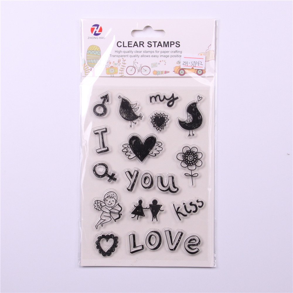 New Arts Manufacturer Wholesale Customized Promotional Diy Unique Design Silicone Pvc Acrylic Clear Stamps For Kids