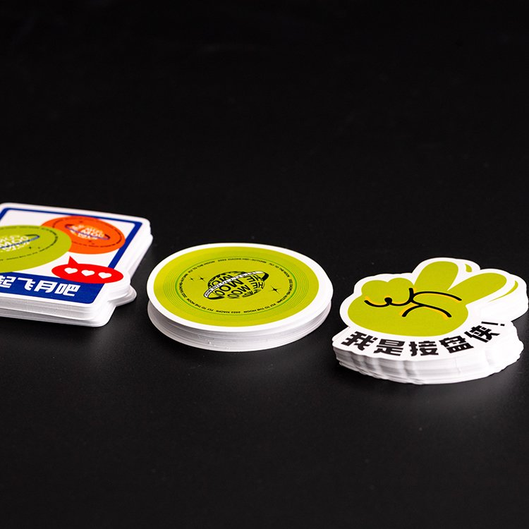 Custom Design Die Cut Waterproof Cartoon Sticker For Laptop Vinyl Adhesive Print diecut Advertising Stickers For Child