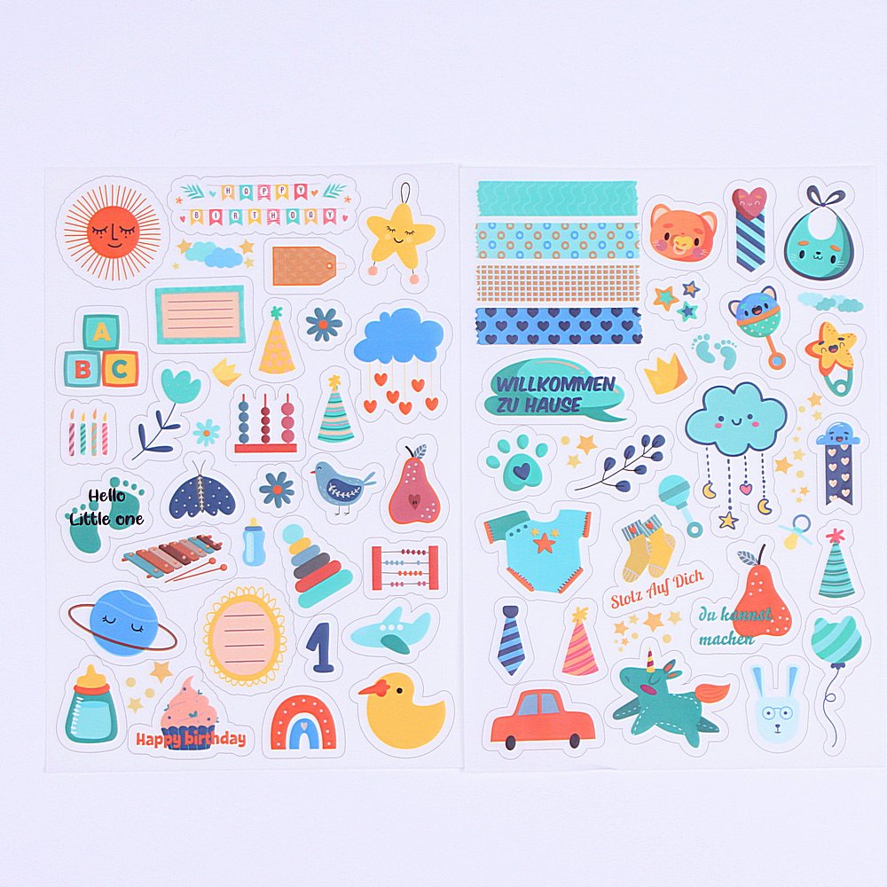 Cartoon Stickers Colorful Aesthetic Viny Waterproof Decals for Water Bottle Cute Colorful Waterproof Sticker Vinyl Art Stickers