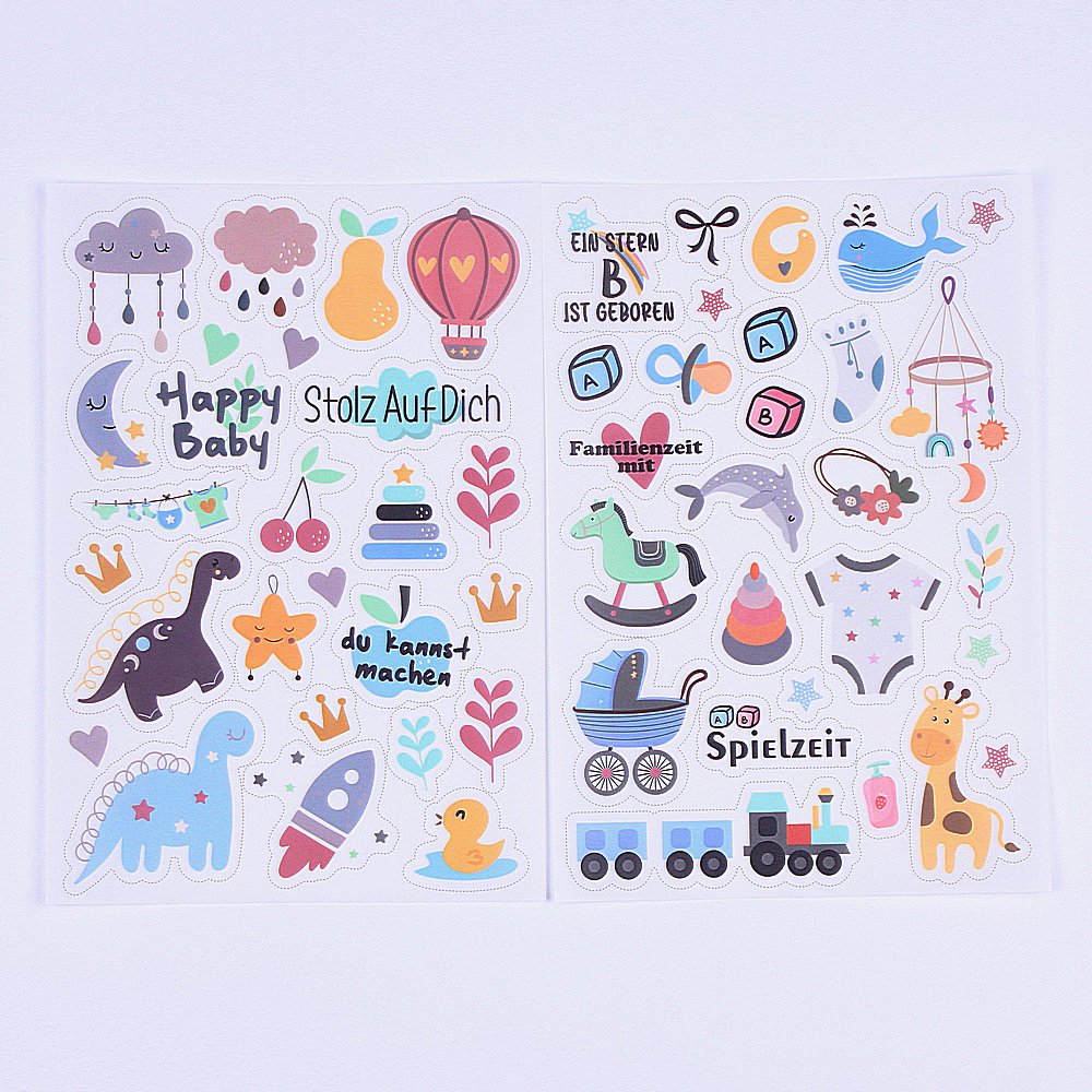 Cartoon Stickers Colorful Aesthetic Viny Waterproof Decals for Water Bottle Cute Colorful Waterproof Sticker Vinyl Art Stickers