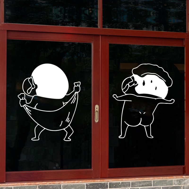 Wholesale ins style cartoon funny crayon small new precision carved blank sticker waterproof self-adhesive