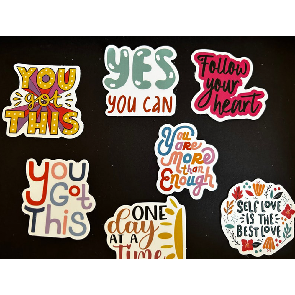 Cartoons Sticker Custom Mixed Style Vinyl Adhesive Window Wall Decorative Cartoons Sticker Sheets