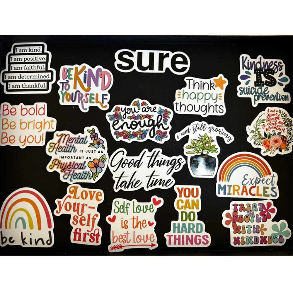 Cartoons Sticker Custom Mixed Style Vinyl Adhesive Window Wall Decorative Cartoons Sticker Sheets
