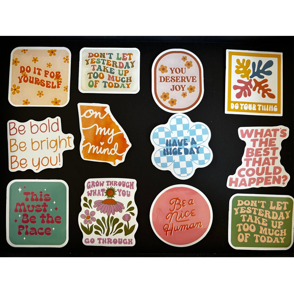 Cartoons Sticker Custom Mixed Style Vinyl Adhesive Window Wall Decorative Cartoons Sticker Sheets