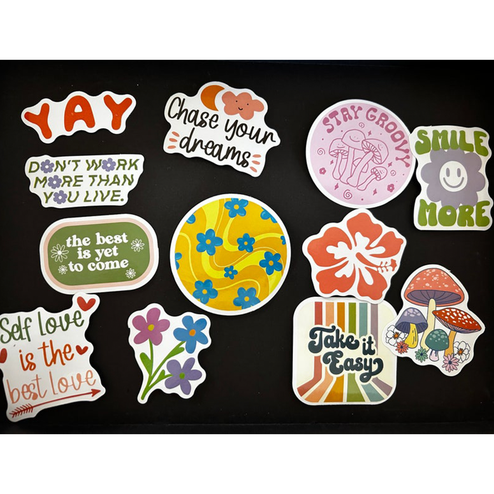 Cartoons Sticker Custom Mixed Style Vinyl Adhesive Window Wall Decorative Cartoons Sticker Sheets