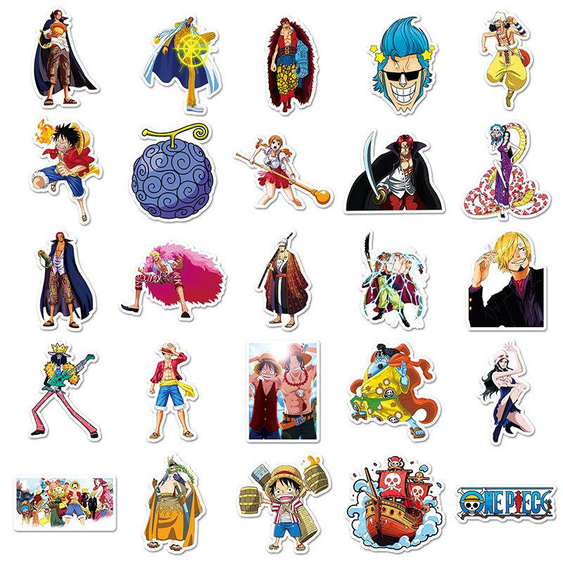 50pcs Wholesale Price Cartoon Manga Anime Stickers Waterproof Decoration Luggage Custom Sticker