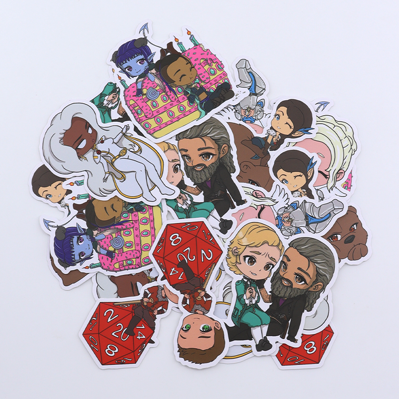 Cartoon Custom Die Cut Vinyl Sticker Anime Sticker Cartoon Sticker With Your Own Design