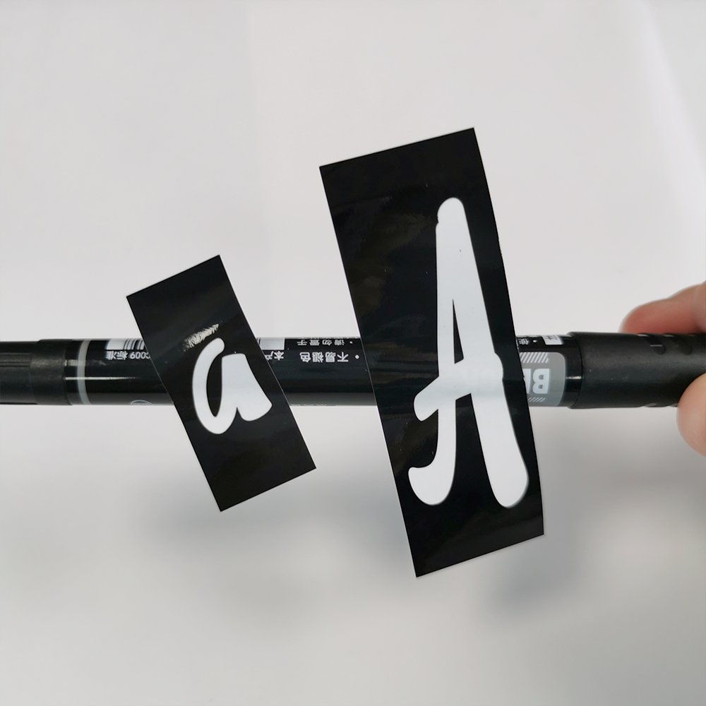 A-Z letters Stickers Lowercase Capital Alphabet Kiss Cut Letter Hand Account Scrape book Decoration Stickers For Notebook Class