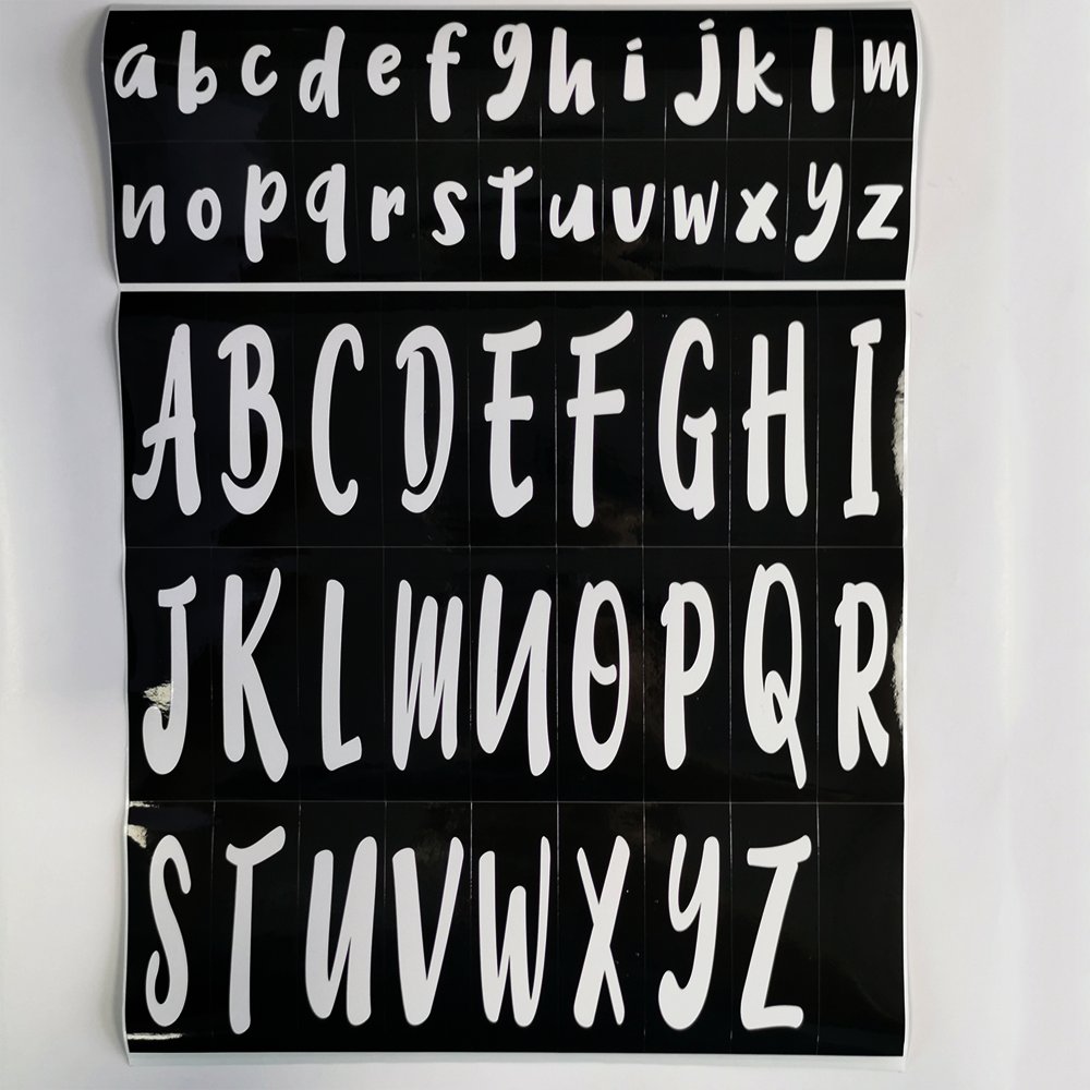 A-Z letters Stickers Lowercase Capital Alphabet Kiss Cut Letter Hand Account Scrape book Decoration Stickers For Notebook Class