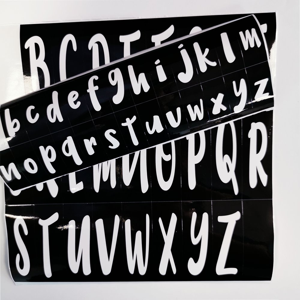 A-Z letters Stickers Lowercase Capital Alphabet Kiss Cut Letter Hand Account Scrape book Decoration Stickers For Notebook Class