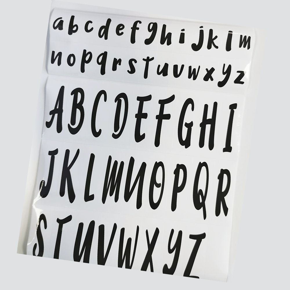 A-Z letters Stickers Lowercase Capital Alphabet Kiss Cut Letter Hand Account Scrape book Decoration Stickers For Notebook Class