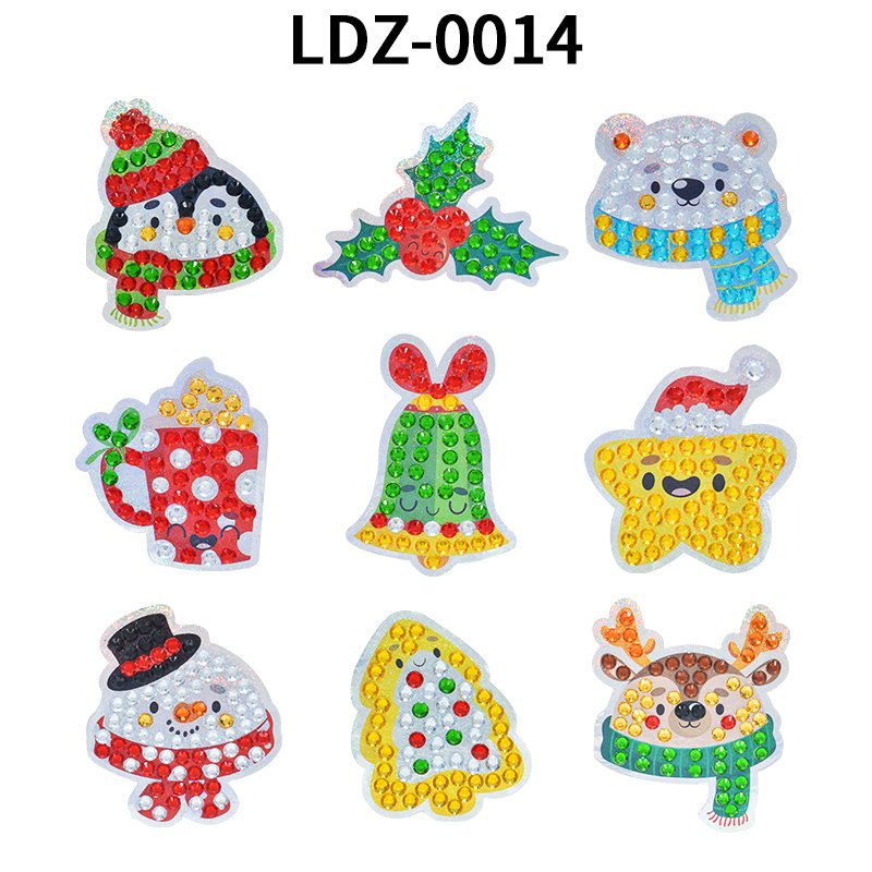 Cartoon Diamond Drawing Stickers for Fridays, backpacks, and laptops 5D DIY Creative Children's Leisure Stickers