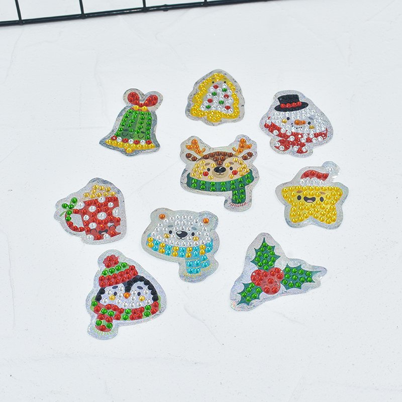 Cartoon Diamond Drawing Stickers for Fridays, backpacks, and laptops 5D DIY Creative Children's Leisure Stickers