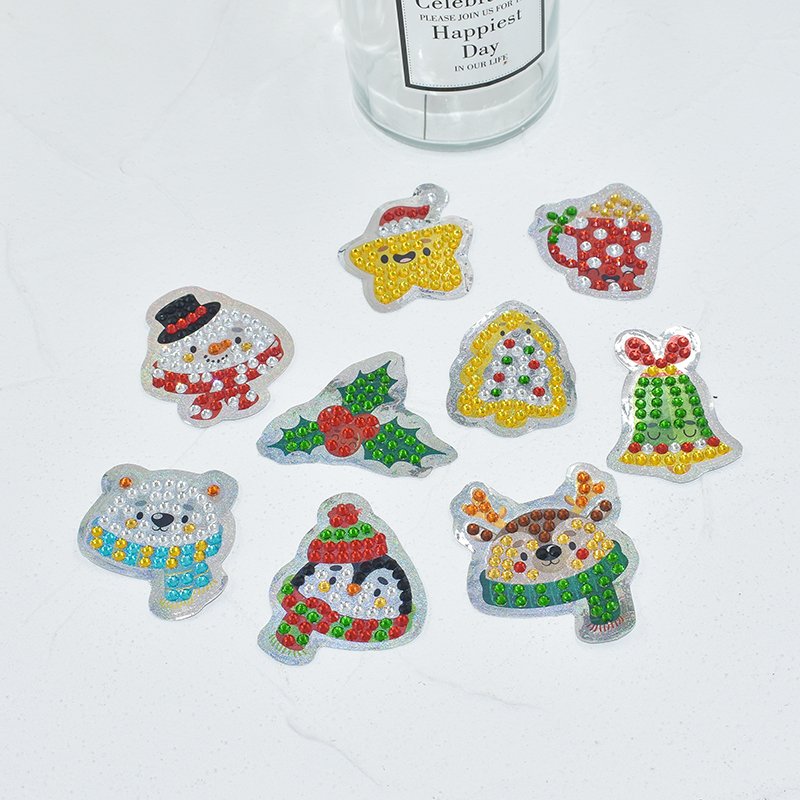Cartoon Diamond Drawing Stickers for Fridays, backpacks, and laptops 5D DIY Creative Children's Leisure Stickers