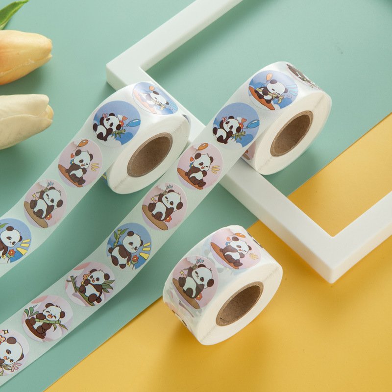 Cartoon Animal PVC Wall Stickers 500 1 Inch Home Decorative Labels Cute Animal Promotional Gifts Packaging