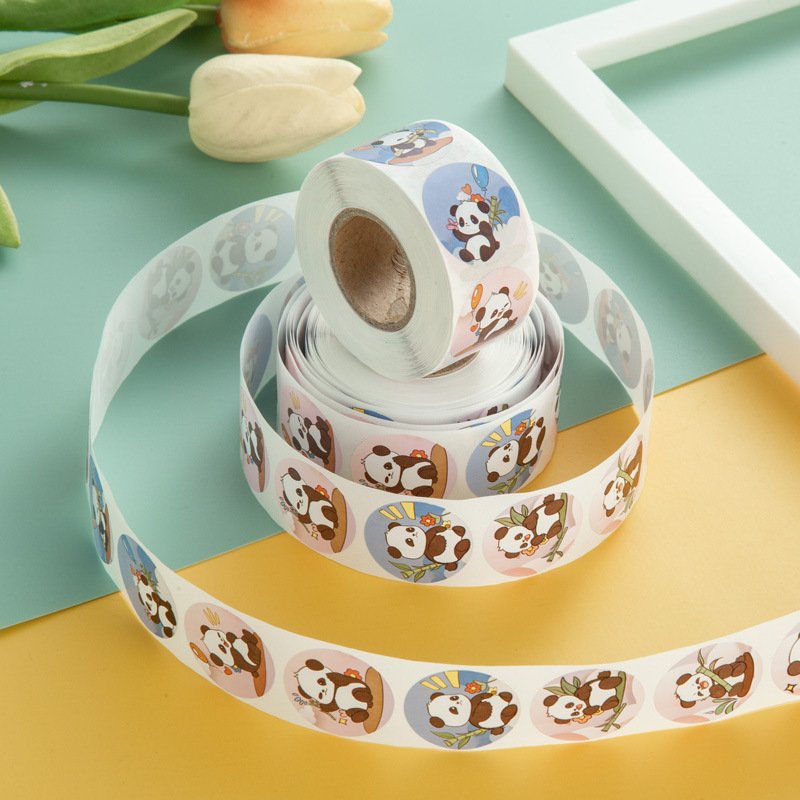 Cartoon Animal PVC Wall Stickers 500 1 Inch Home Decorative Labels Cute Animal Promotional Gifts Packaging
