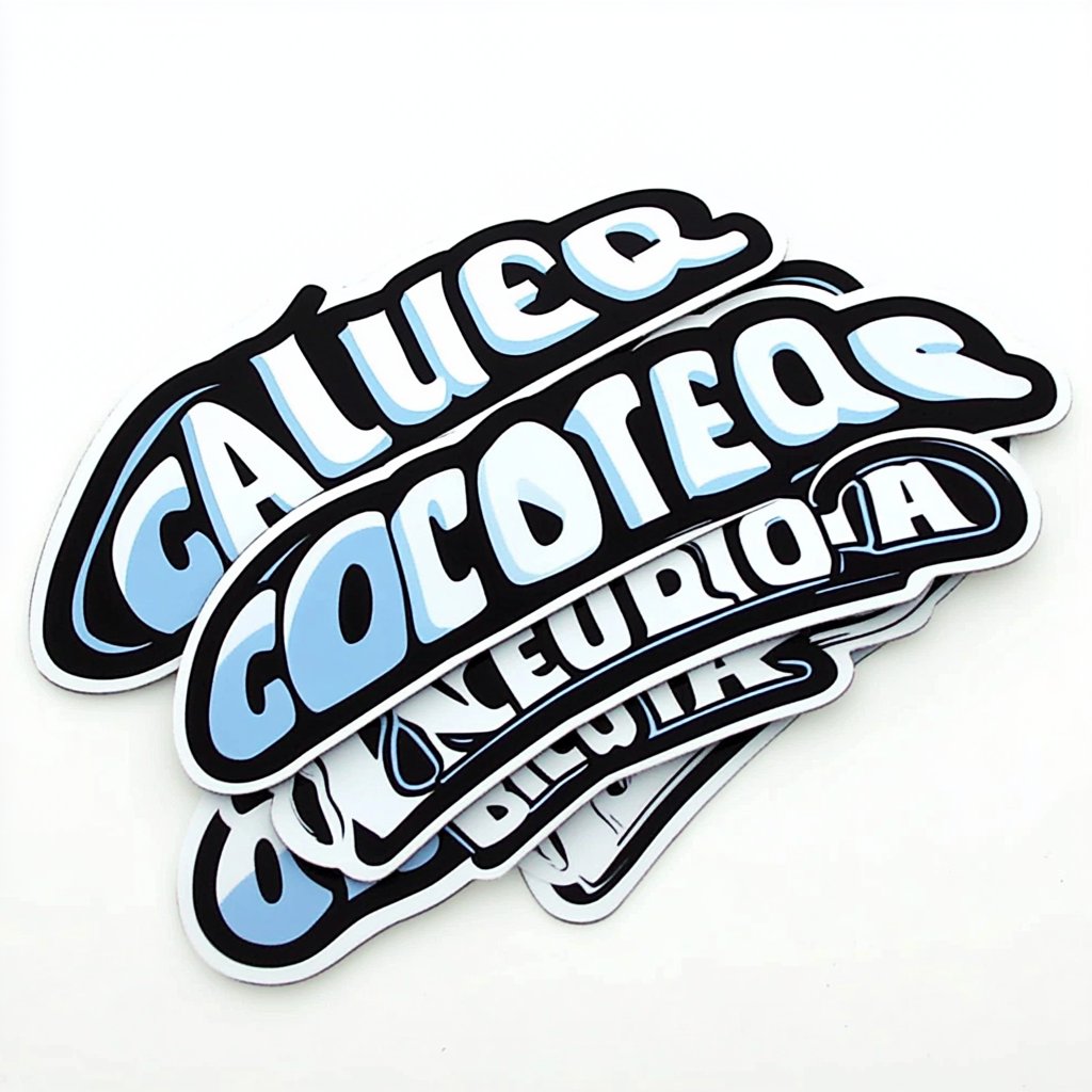 Design Logo Self Adhesive Waterproof Label Cartoon Vinyl sticker