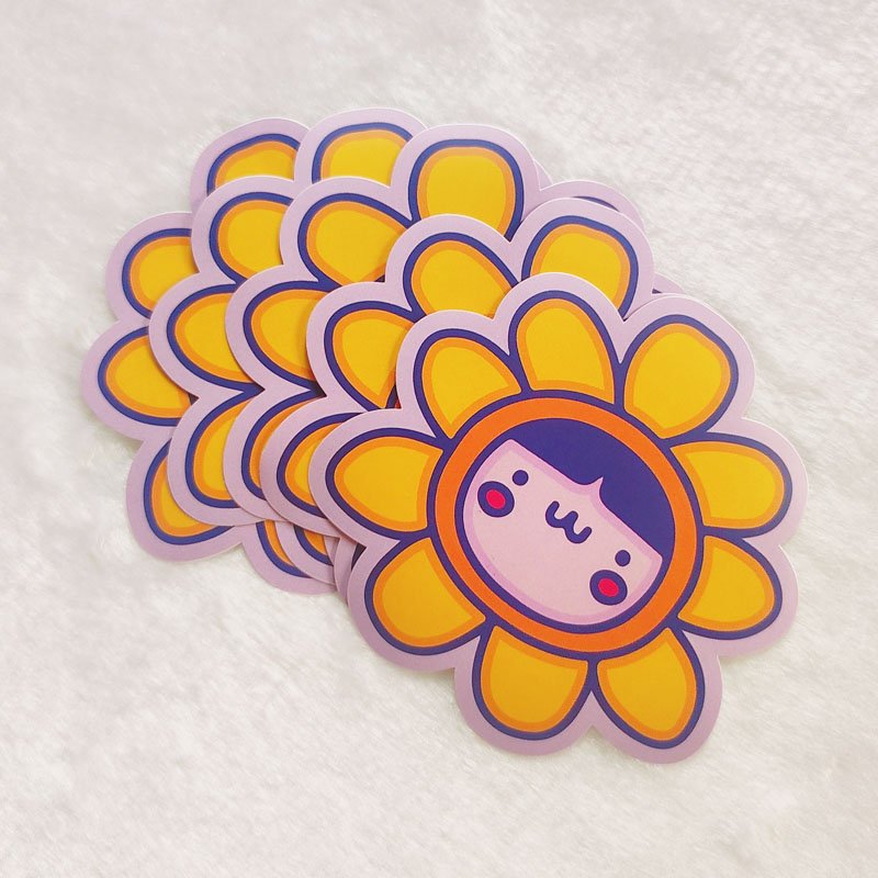 Design Logo Self Adhesive Waterproof Label Cartoon Vinyl sticker