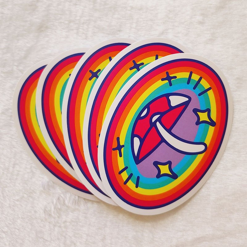 Design Logo Self Adhesive Waterproof Label Cartoon Vinyl sticker