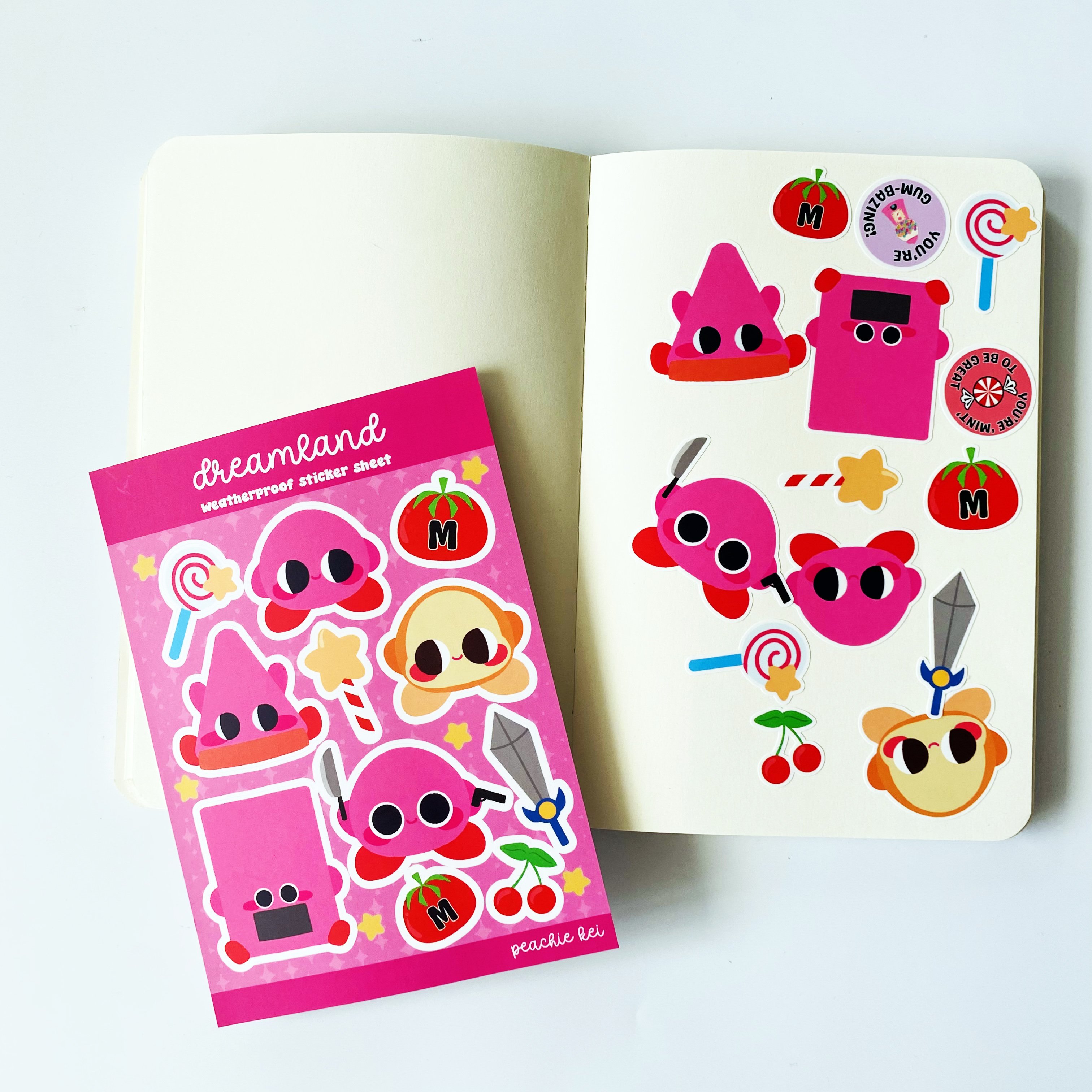 Waterproof and Low MOQ Custom Printed Kiss Cut Brand Logo Cartoon Stickers Custom Vinyl Sticker Sheets