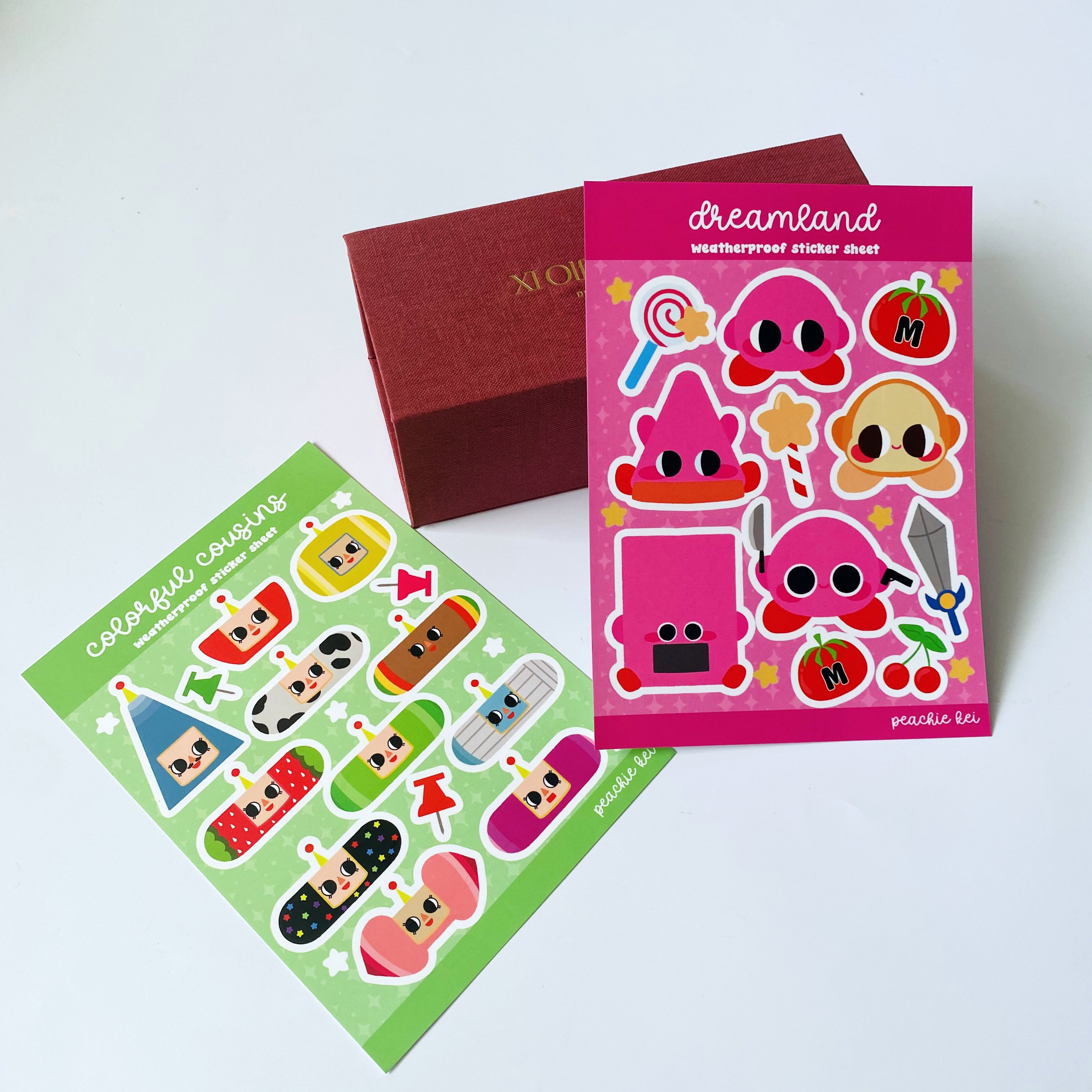Waterproof and Low MOQ Custom Printed Kiss Cut Brand Logo Cartoon Stickers Custom Vinyl Sticker Sheets
