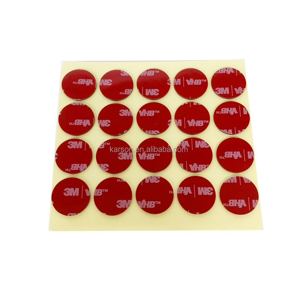 Die Cut Shape Circle Round Mounting Foam Adhesive Tape Pads Acrylic 3M VHB Double Sided Sticker Tape For Car Cell Phone Holder