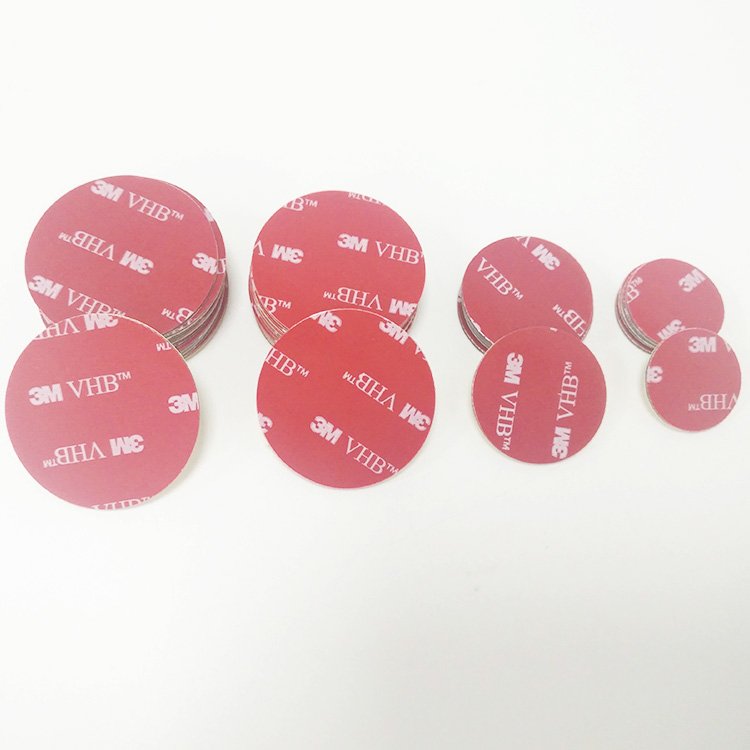 Die Cut Shape Circle Round Mounting Foam Adhesive Tape Pads Acrylic 3M VHB Double Sided Sticker Tape For Car Cell Phone Holder