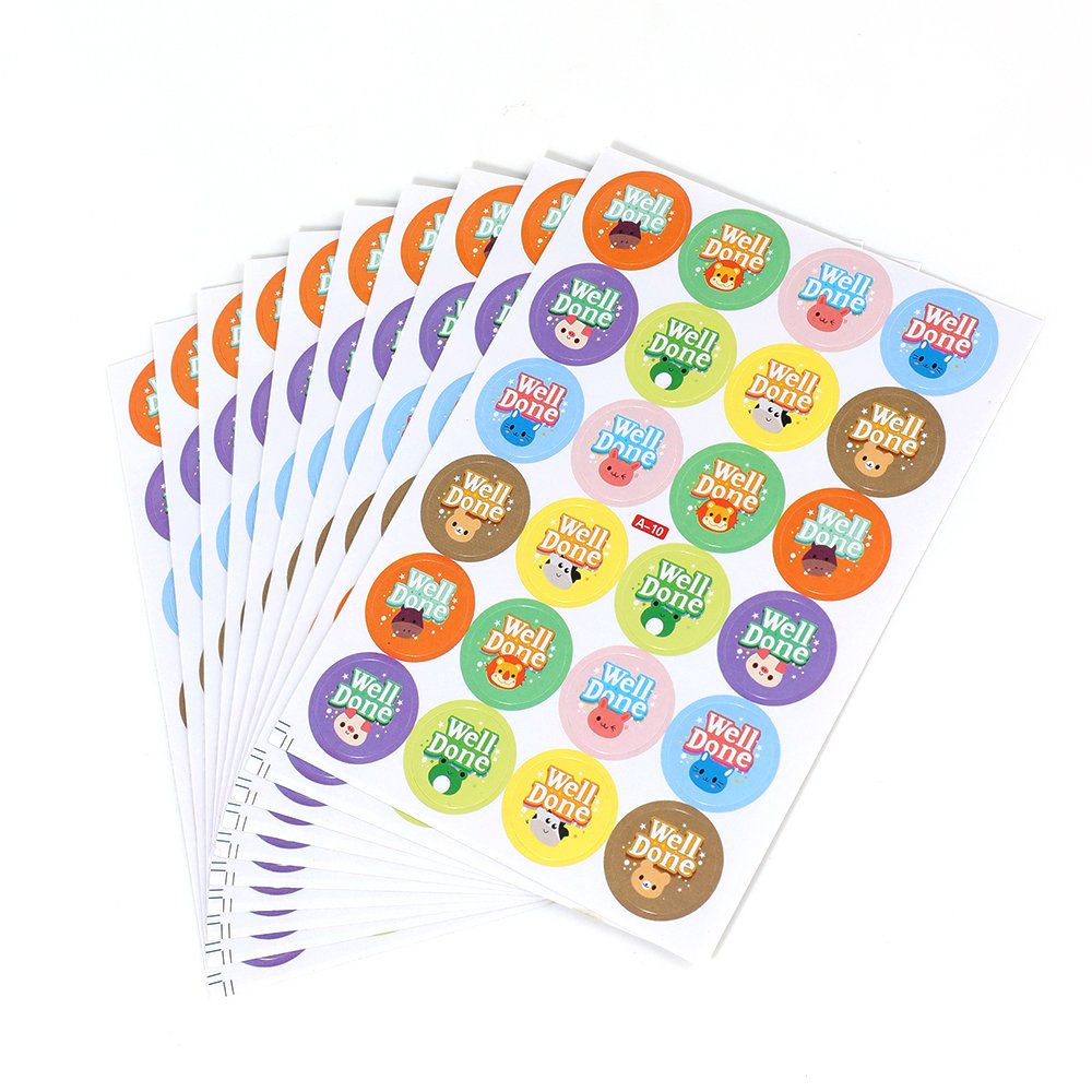 Custom Kids Stickers Wholesale Teacher Rewards Cartoon Sticker Self Adhesive Paper Stationery Decals