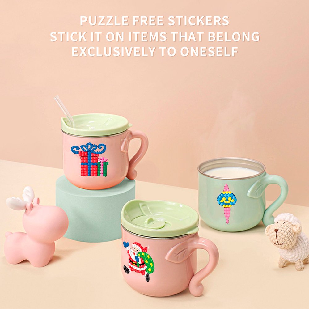 Diamond Painting Sticker Set DIY Water Diamond Painting Art Diamond Dot Cartoon Stickers