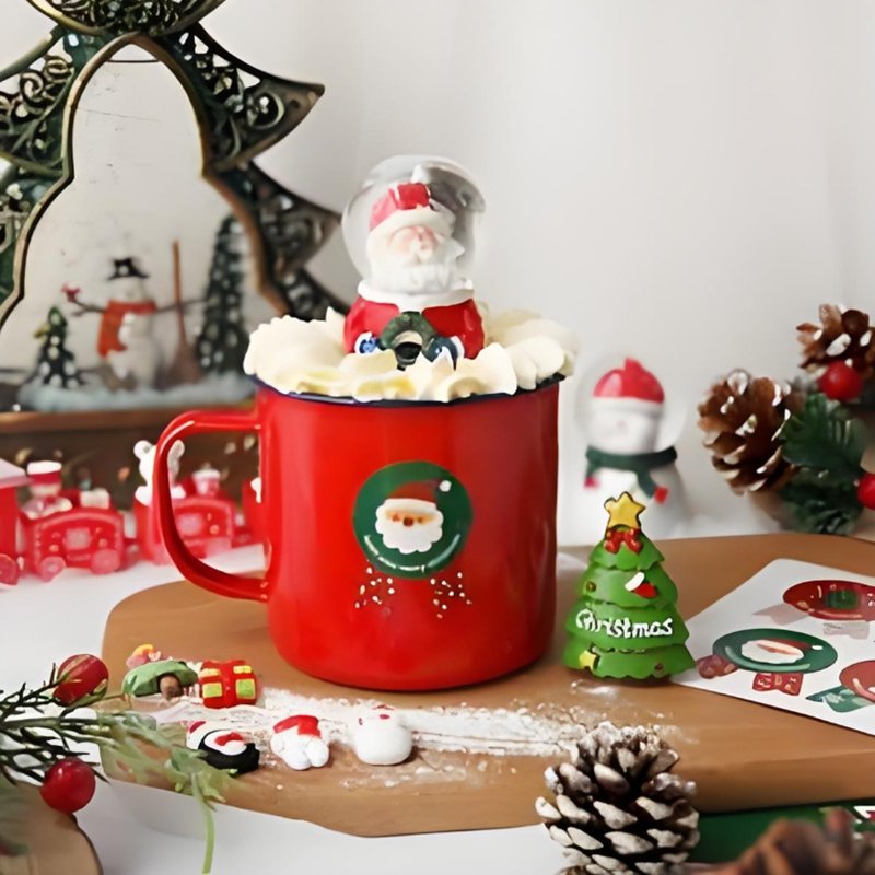New Year Christmas Party Cute Cartoon Sticker Waterproof Printing Custom Die Cut Vinyl Adhesive Label Stickers
