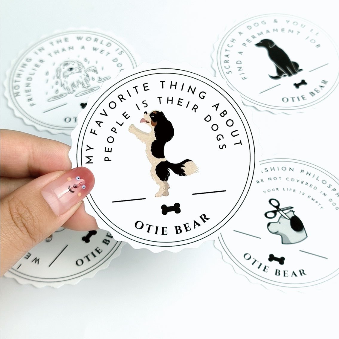 Custom logo sticker vinyl cartoon sticker waterproof adhesive die cut sticker printing