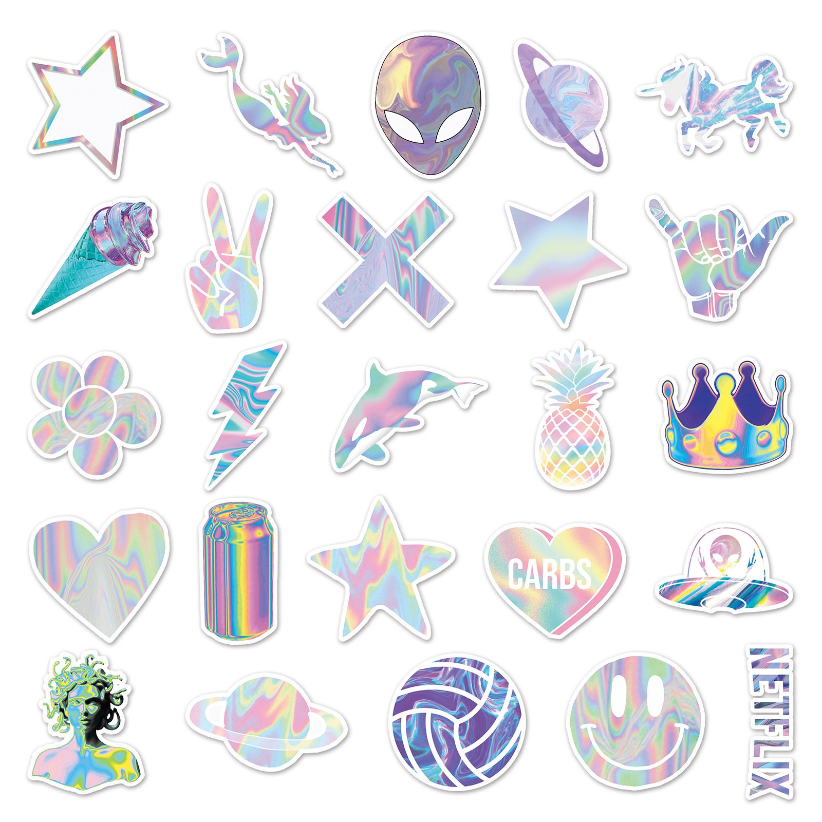 Waterproof Custom Die Cut Cartoon Laptop PVC Vinyl Sticker Pack Custom Laptop Sticker