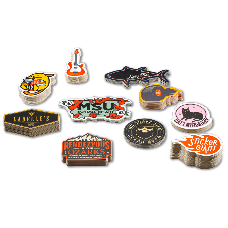 Custom Printing Die Cut Vinyl Stickers , Adhesive Waterproof PVC Label Company Logo Design Cartoon Stickers